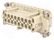 Connector: HDC; female; CNE; PIN: 16; 16+PE; size 77.27; 16A; 500V ILME