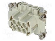 Connector: HDC; female; CNE; PIN: 6; 6+PE; size 44.27; 16A; 500V ILME