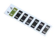 LABEL, REVERSIBLE STRIP, 7PT, 90DEG C