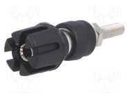 Connector: 4mm banana; socket; 30A; 60VDC; 59mm; black; -20÷80°C CLIFF