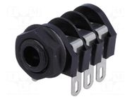 Connector: Jack 6,3mm; socket; female; stereo,with triple switch CLIFF