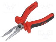 Pliers; for gripping and bending,half-rounded nose,universal C.K