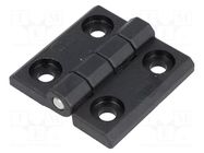 Hinge; Width: 50mm; technopolymer PA; black; H: 50mm ELESA+GANTER