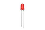 LED, RED, 4MCD, 629NM, 5MM