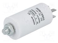 Capacitor: polypropylene; motors, run; 1uF; 450V; Ø30x57mm; ±5% SR PASSIVES