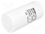 Capacitor: polypropylene; motors, run; 60uF; 450V; -25÷70°C; ±5% SR PASSIVES