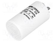 Capacitor: polypropylene; motors, run; 12uF; 450V; Ø40x70mm; ±5% SR PASSIVES