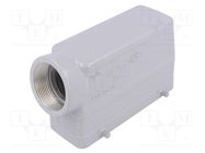 Enclosure: for HDC connectors; C-TYPE; size 104.27; high; PG29 ILME