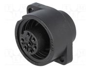 Connector: circular; socket; female; IP67; CA; PIN: 7(6+1); 6+PE HIRSCHMANN