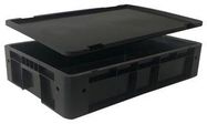 ESD STORAGE BOX W/ LIED, 600X400X130MM