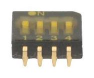 INTERRUPTOR DIP, 4P, 0.025A, 24VDC, SMD