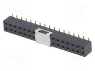 Connector: pin strips; socket; female; PIN: 34; vertical; 2mm; SMT HSM