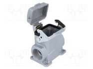 Enclosure: for HDC connectors; C146,heavy|mate; size E6; M32 AMPHENOL