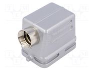 Enclosure: for HDC connectors; C146,heavy|mate; size E6; angled AMPHENOL