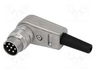 Connector: M16; plug; male; soldering; for cable; PIN: 7; 5A; 300V AMPHENOL