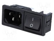 Connector: AC supply; socket; male; 10A; 250VAC; IEC 60320; C14 (E) BULGIN