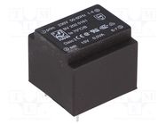 Transformer: encapsulated; 0.5VA; 230VAC; 15V; 33mA; PCB; BV HAHN