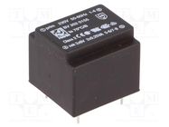 Transformer: encapsulated; 0.5VA; 230VAC; 6V; 6V; 42mA; 42mA; PCB HAHN