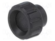 Knob; Ø: 16mm; Int.thread: M3; 6mm; H: 13mm; polyamide; knurled ELESA+GANTER