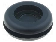 Grommet; with bulkhead; Ømount.hole: 16mm; Øhole: 12.5mm; PVC ESSENTRA