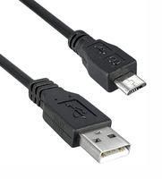 USB CABLE, 2.0 TYPE A-MICRO B PLUG, 16FT