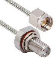 COAX CABLE, SMA PLUG-BLKHD JACK/6"