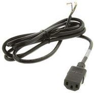 POWER CORD, IEC60320C-13, 2M, 10A, BLACK