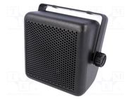 Car loudspeaker enclosure; plastic; black; 87mm PER.PIC.