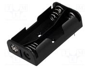 Holder; AA,R6; Batt.no: 2; for PCB; black COMF