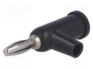 Connector: 4mm banana; plug; 24A; 60VDC; black; 39mm 