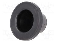 Grommet; Ømount.hole: 38mm; rubber; black; Panel thick: max.2mm ELPROD