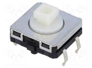 Microswitch TACT; SPST-NO; Pos: 2; 0.05A/24VDC; THT; none; 1.96N OMRON Electronic Components