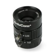 CS Mount lens 16mm - manual focus - for Raspberry Pi camera - Arducam LN050