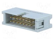 Connector: IDC; plug; male; PIN: 14; IDC; for ribbon cable; 2.54mm CONNFLY