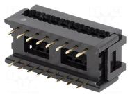Connector: IDC; PIN: 16; for ribbon cable; 2.54mm; 2x8; 1.27mm CONNFLY