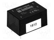 Converter: AC/DC; 2W; 90÷305VAC; Usup: 130÷430VDC; Uout: 12VDC; 72% AIMTEC