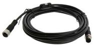 SENSOR CORD, 8P M12 PLUG-RCPT, 1M