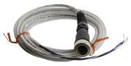 SENSOR CORD, 4P M12 RCPT-FREE END, 3M