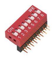 DIP SWITCH, 0.025A, 24VDC, 2 POS, THT