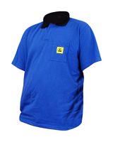 CLOTH, ESD POLO SHIRT, LARGE, BLUE