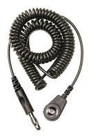 GROUND CORD, 1MOHM, BLK, 1M, SOCKET/PLUG