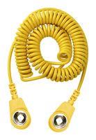 GROUND CORD, 1MOHM, YELLOW, 1M, SOCKET