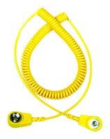 GROUND CORD, 1MOHM, YELLOW, 2M, SOCKET