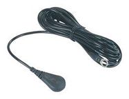 GROUND CORD, 1MOHM, BLK, 3M, SOCKET/RING