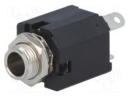 Connector: Jack 6,3mm; socket; female; stereo; ways: 3; straight AMPHENOL