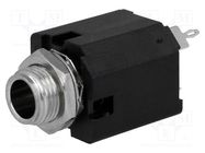 Connector: Jack 6,3mm; socket; female; stereo; ways: 3; straight AMPHENOL