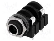 Connector: Jack 6,3mm; socket; female; mono; ways: 2; angled 90° AMPHENOL