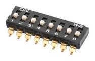 DIP SWITCH, 3POS, SPST-NO, RAISED SLIDE