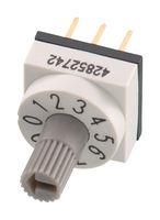 ROTARY CODED SWITCH, 10POS, 0.15A, 24VDC