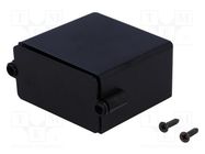 Enclosure: for alarms; X: 55mm; Y: 56mm; Z: 30mm; ABS; black MASZCZYK